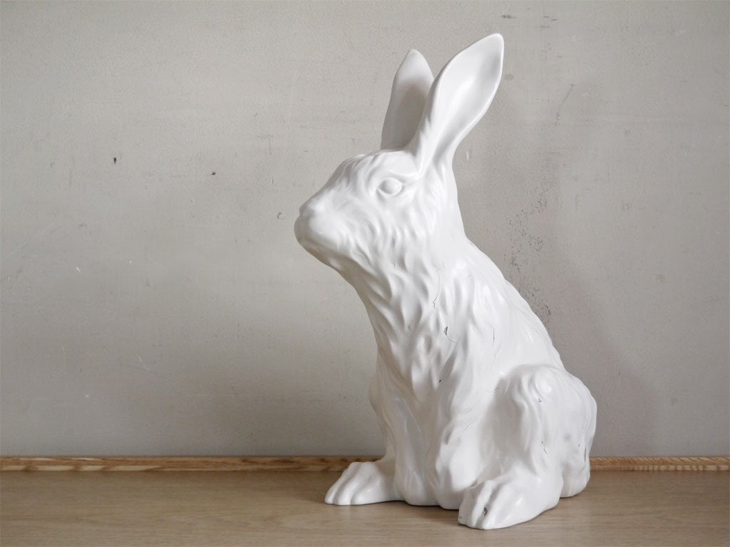 ゲルチョップ GELCHOP Wood land series ホワイトラビット WHITE RABBIT FRP オブジェ ■