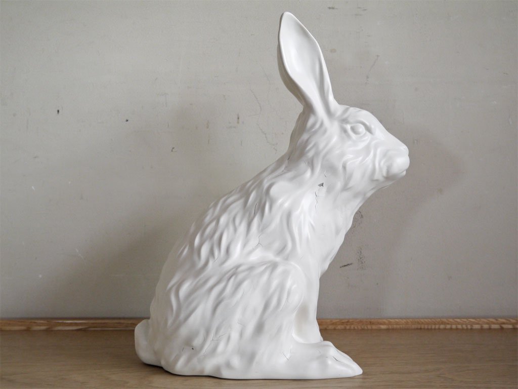 ゲルチョップ GELCHOP Wood land series ホワイトラビット WHITE RABBIT FRP オブジェ ■