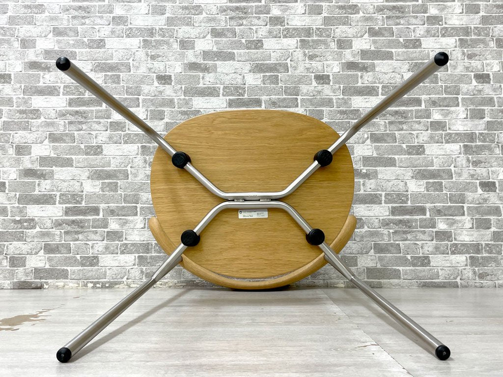 カールハンセン＆サン Carl Hansen & Son CH88T ダイニングチェア オーク材 ステンレススチールフレーム ハンス・J・ウェグナー ダニッシュモダン 北欧家具 美品 ●