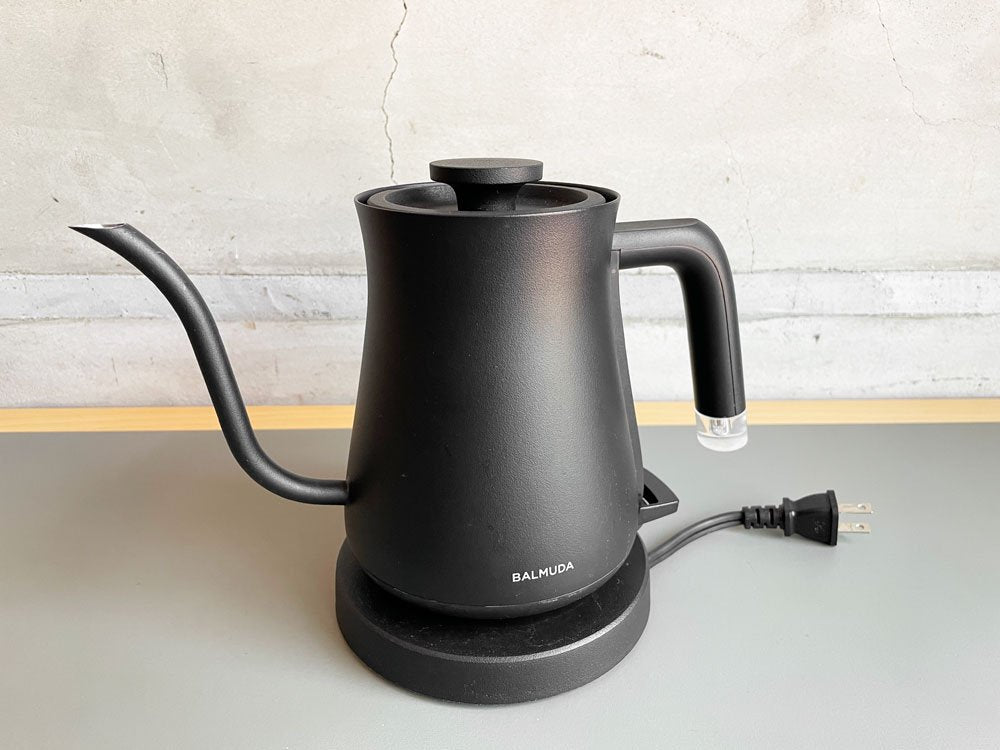 バルミューダ BALMUDA The Pot ブラック 電気ケトル コンパクト 600ml K07A-BK デザイン家電 ♪