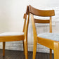 パシフィックファニチャーサービス P.F.S デペンデントハウス ダイニングチェア DH DINING CHAIR ビーチ材 ファブリック座面 ブルー系 定価￥45,100- A ◎