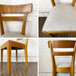 パシフィックファニチャーサービス P.F.S デペンデントハウス ダイニングチェア DH DINING CHAIR ビーチ材 ファブリック座面 イエロー系 定価￥45,100- B ◎