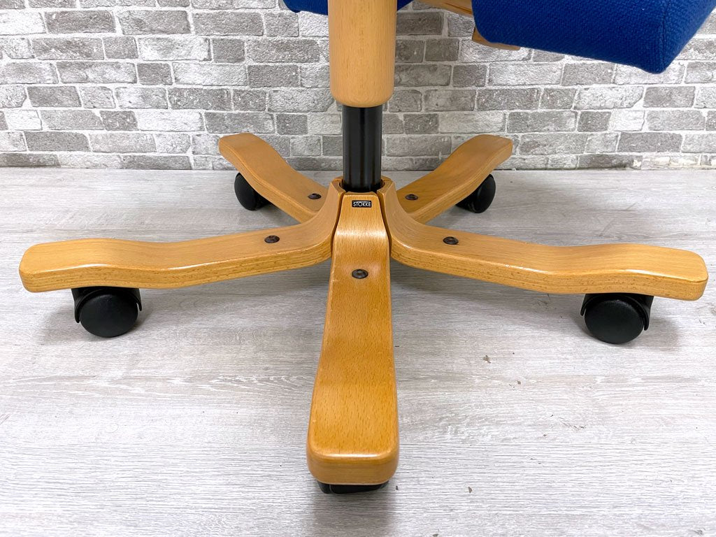 ヴァリエール VARIER ストッケ STOKKE バランス ウィング WING バランスチェア キャスター 昇降機能 ブルー ノルウェー ●