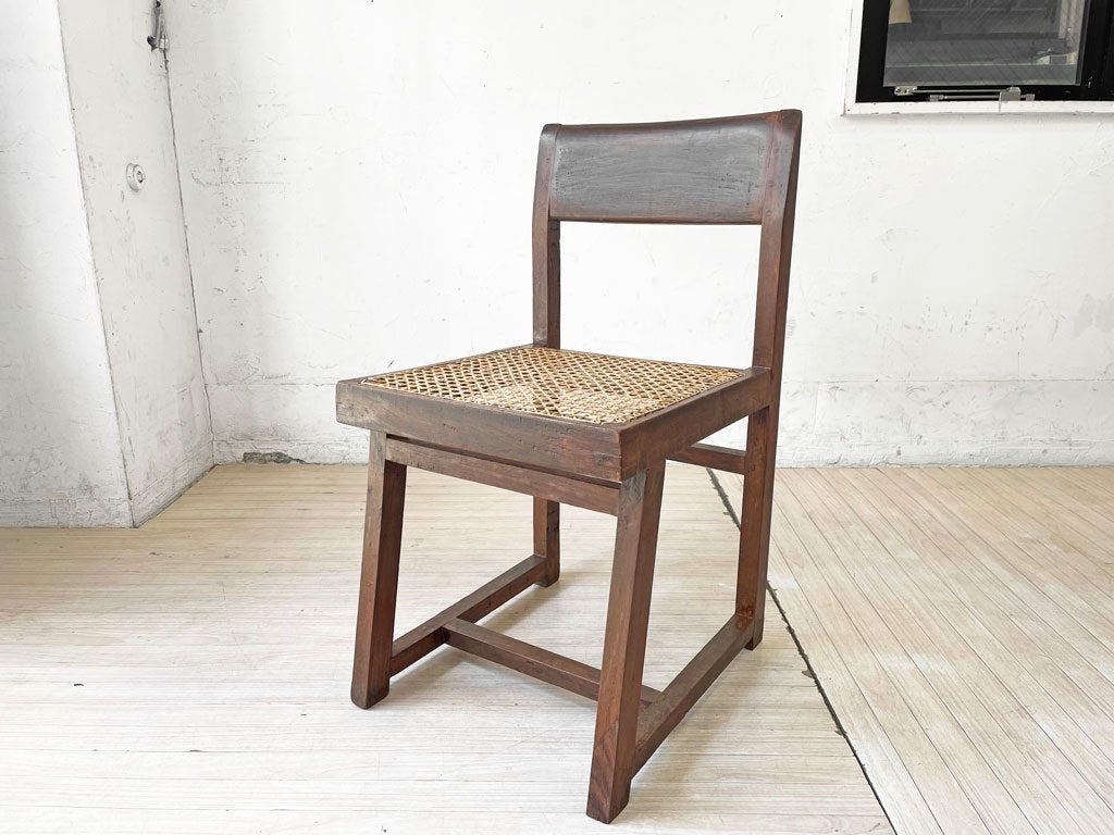 ピエールジャンヌレ Pierre Jeanneret ボックスチェア Small Box Chair チーク無垢材 1950～60年代 チャンディーガル ビンテージ 希少 ★