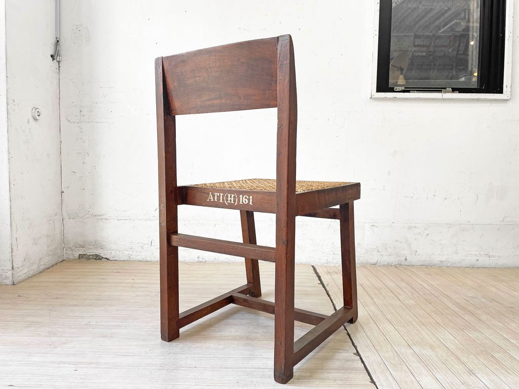 ピエールジャンヌレ Pierre Jeanneret ボックスチェア Small Box Chair チーク無垢材 1950～60年代 チャンディーガル ビンテージ 希少 ★