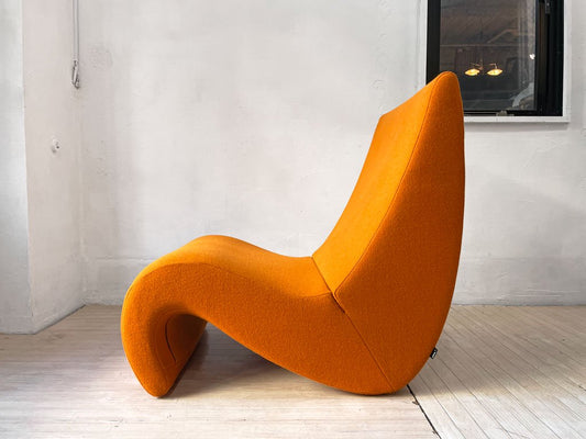 ヴィトラ vitra アムーベ Amoebe ラウンジチェア ソファ 1人掛け ヴェルナー・パントン Verner Panton スペースエイジ ダークオレンジ 定価￥246,400- ★