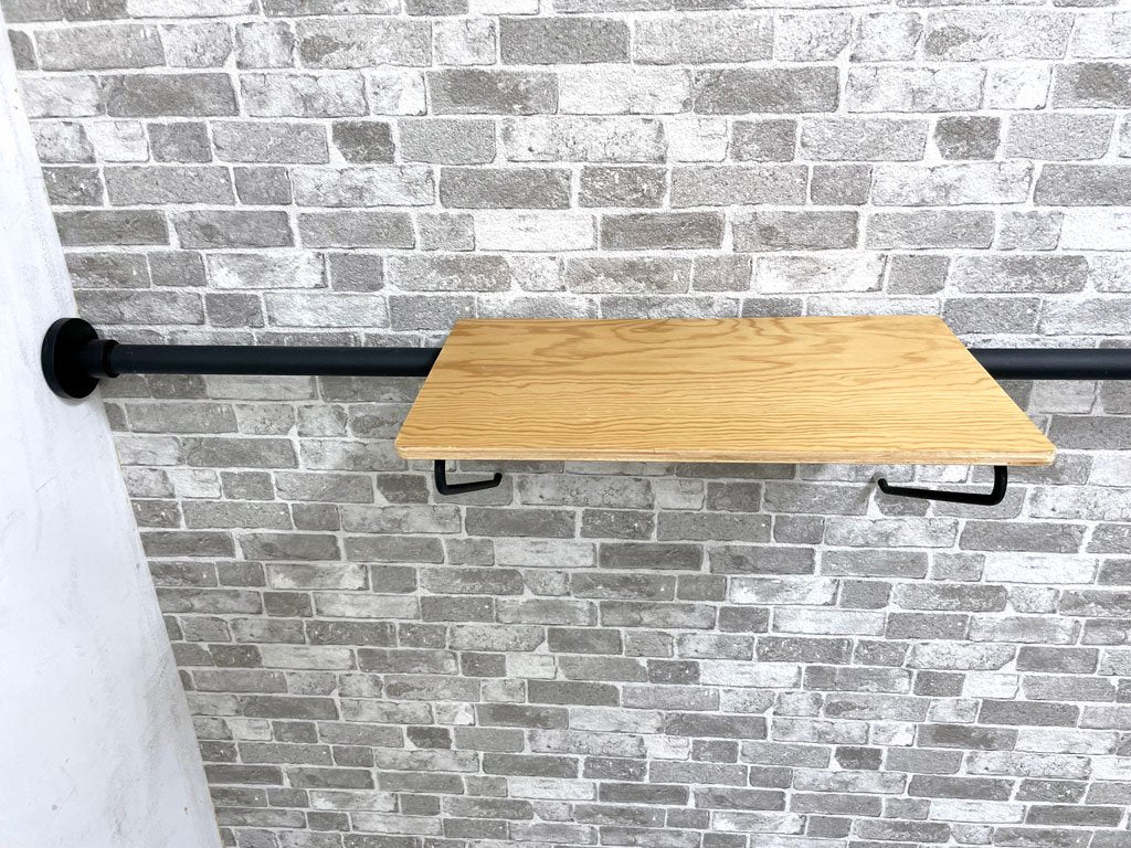 サンワカンパニー SANWA COMPANY ドローアライン DRAW A LINE ファーストセット つっぱり棒 突っ張り棒 115～190cm シェルフA ブラック ウォールシェルフ ●