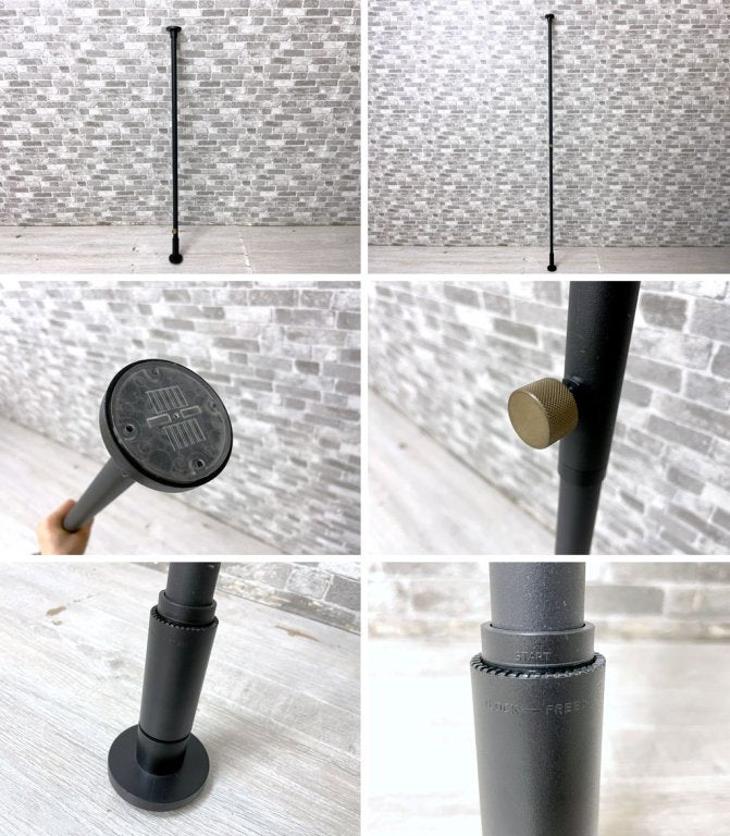 サンワカンパニー SANWA COMPANY ドローアライン DRAW A LINE ファーストセット つっぱり棒 突っ張り棒 115～190cm シェルフA ブラック ウォールシェルフ ●