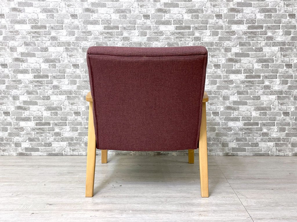 スウィッチ SWITCH プラッツソファ Platz II Sofa 1P ブナ無垢材 ファブリック F-5 ジェリコ エンジ 定価￥61,226- ●