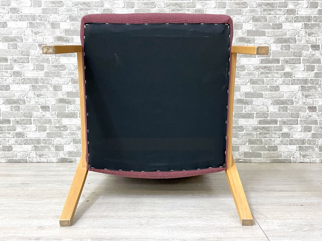 スウィッチ SWITCH プラッツソファ Platz II Sofa 1P ブナ無垢材 ファブリック F-5 ジェリコ エンジ 定価￥61,226- ●