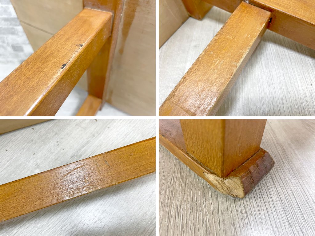 クラフト家具 木製 長座卓 木製 ディスプレイラック ガーデンラック 店舗什器 ●