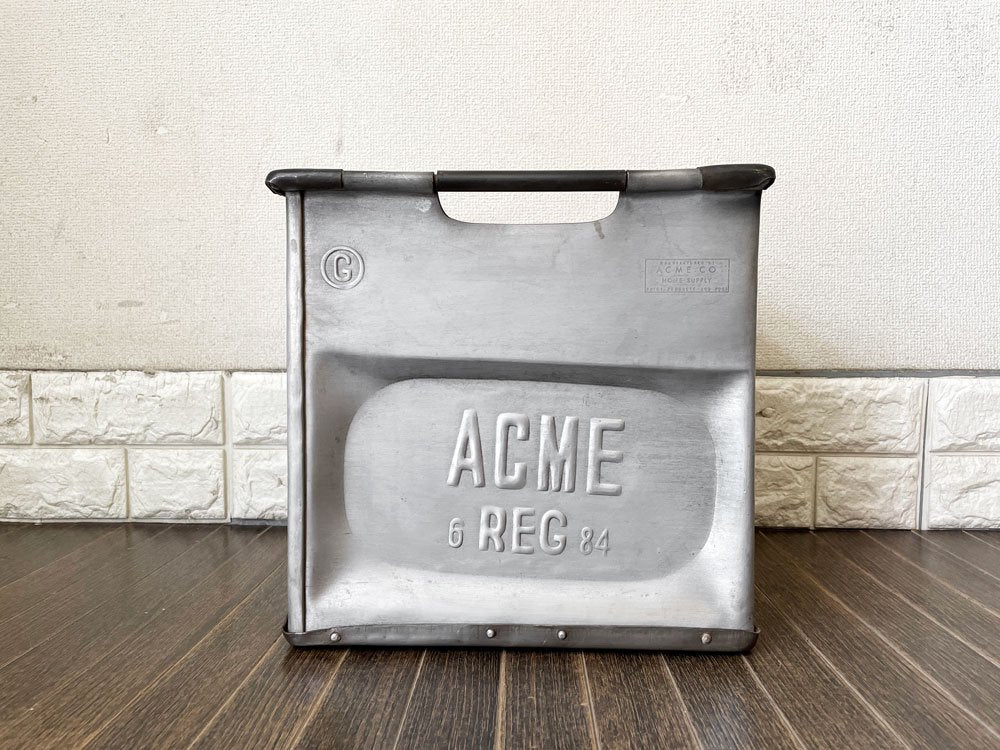 アクメファニチャー ACME Furniture スチールボックス STEEL BOX 収納箱 プランターカバー スタッキング インダストリアル 定価￥14,300- 廃番 ◎