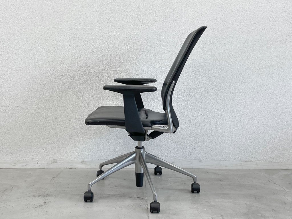 ヴィトラ vitra メダチェア Meda Chair デスクチェア ワークチェア レザー 革 アルベルト・メダ 昇降・リクライニングロック 〓