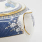 ウェッジウッド WEDGEWOOD ブルーサイアム BLUE SIAM シュガーポット ボーンチャイナ 金彩 廃番 英国食器 ●