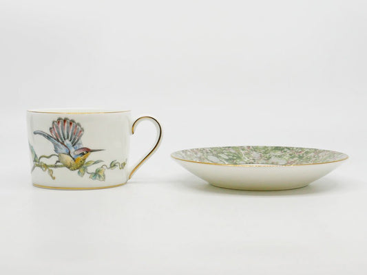 ウェッジウッド WEDGWOOD ハミングバード HUMMING BIRD ティーカップ＆ソーサー C&S ハチドリ ボーンチャイナ 英国食器 廃番 B ●