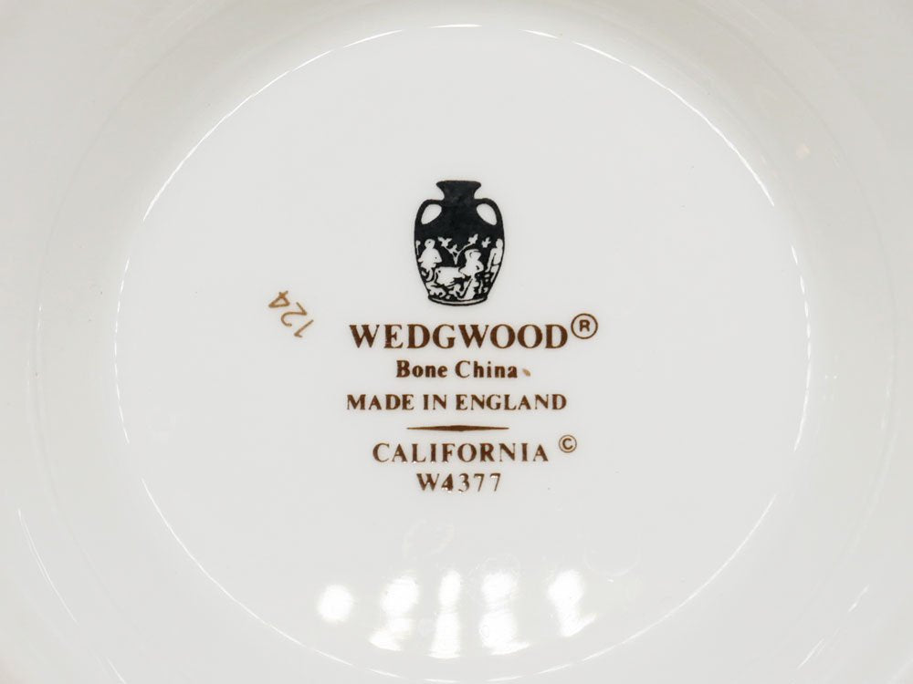 ウェッジウッド WEDGEWOOD カリフォルニア CALIFORNIA ティーポット ボーンチャイナ 金彩 廃番 英国食器 ●