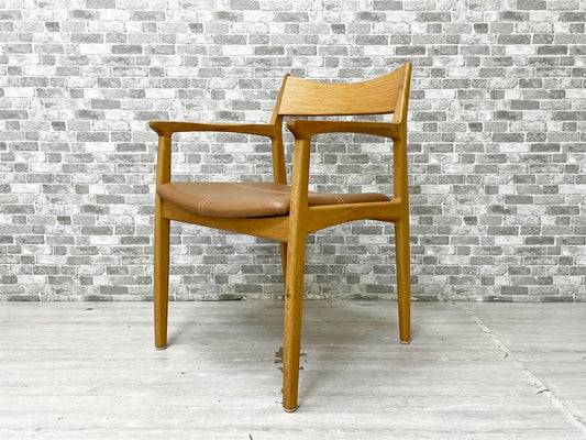 ノーウェアライクホーム NOWHERE LIKE HOME オーウェン OWEN ダイニングアームチェア Dining Arm Chair オーク材 PVCレザー 定価￥47,300- B ●