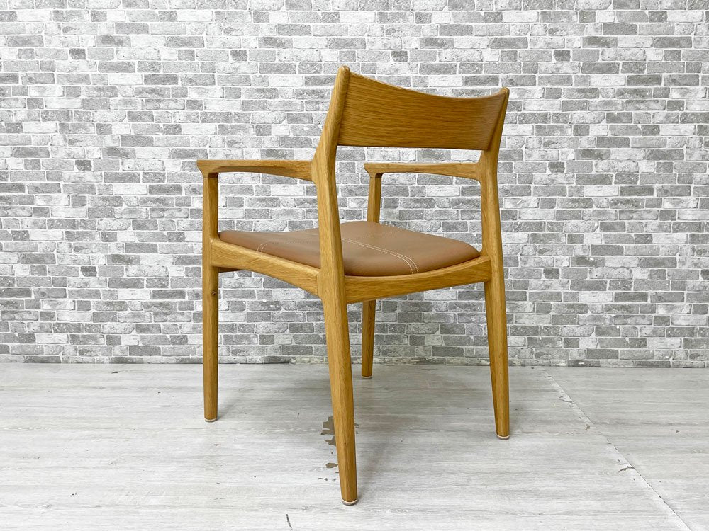 ノーウェアライクホーム NOWHERE LIKE HOME オーウェン OWEN ダイニングアームチェア Dining Arm Chair オーク材 PVCレザー 定価￥47,300- B ●