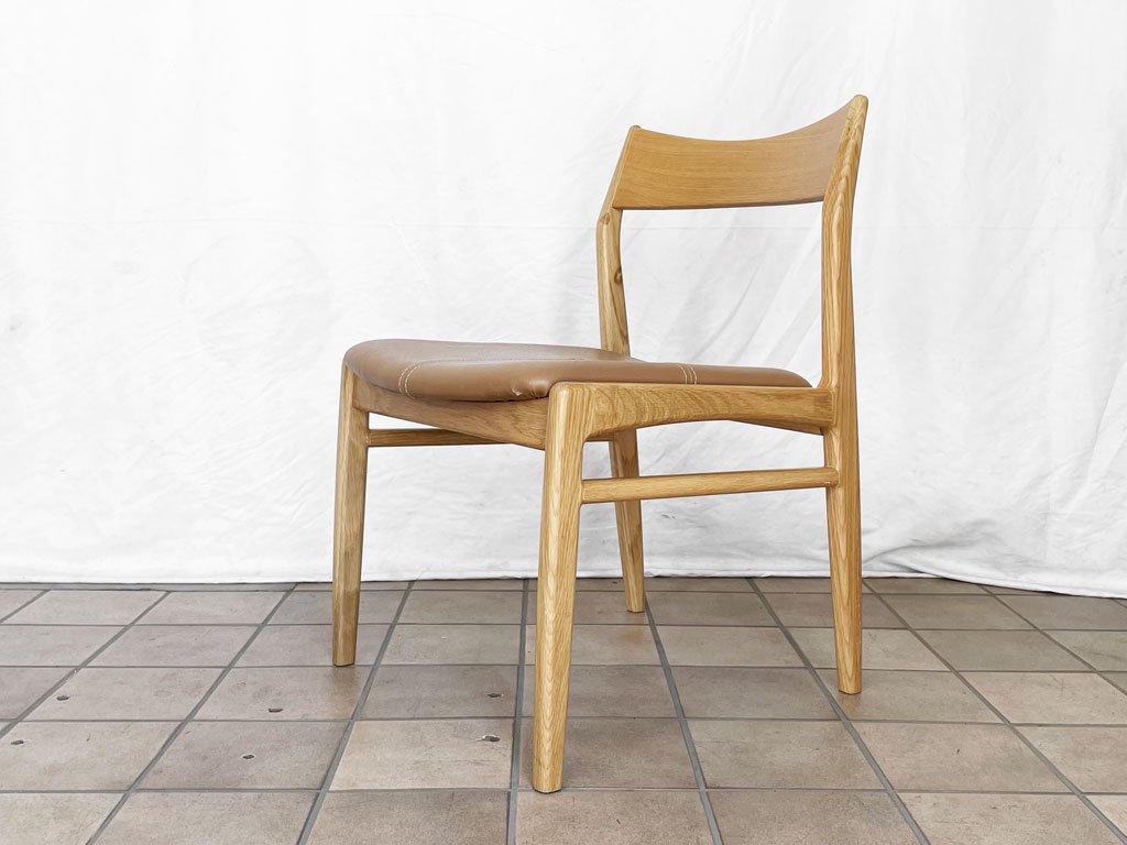 ノーウェアライクホーム NOWHERE LIKE HOME オーウェン OWEN ダイニングチェア Dining Chair オーク材 PVCレザー 参考定価￥39,600- B ◇