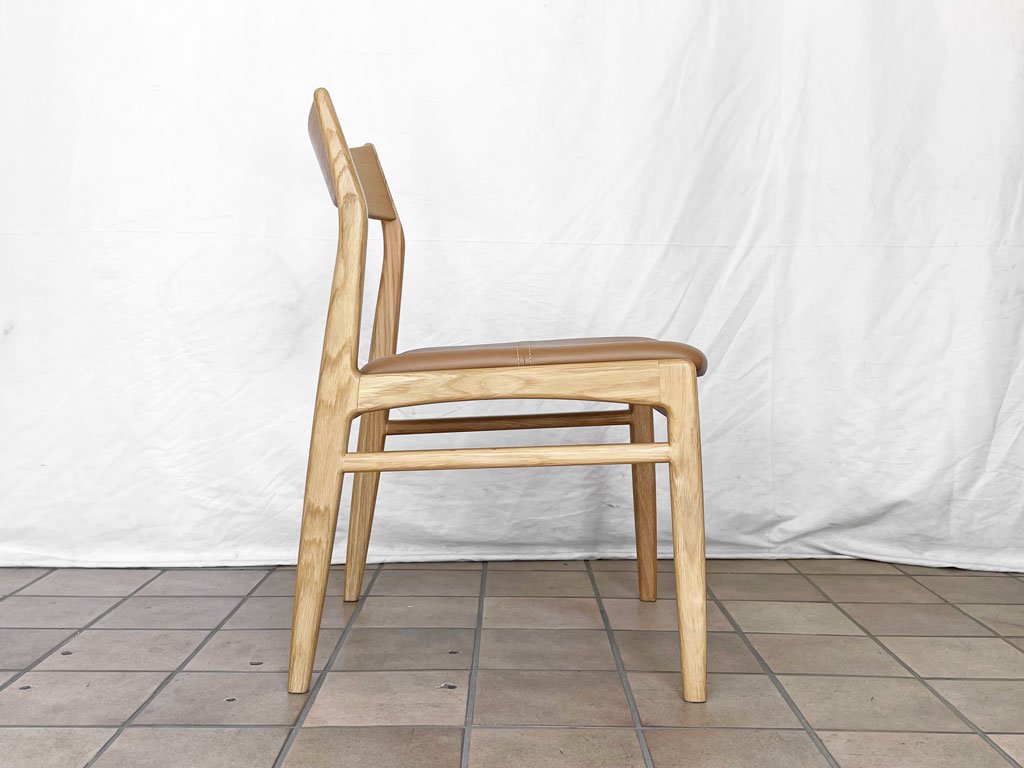 ノーウェアライクホーム NOWHERE LIKE HOME オーウェン OWEN ダイニングチェア Dining Chair オーク材 PVCレザー 参考定価￥39,600- B ◇