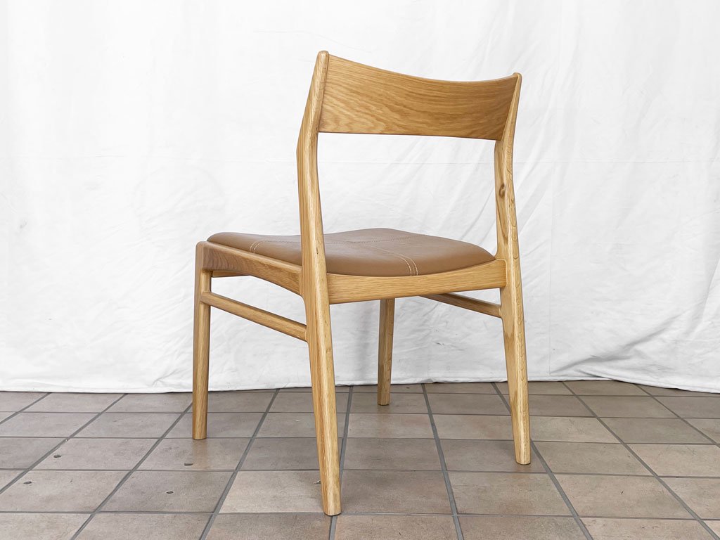 ノーウェアライクホーム NOWHERE LIKE HOME オーウェン OWEN ダイニングチェア Dining Chair オーク材 PVCレザー 参考定価￥39,600- B ◇