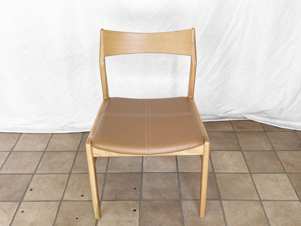 ノーウェアライクホーム NOWHERE LIKE HOME オーウェン OWEN ダイニングチェア Dining Chair オーク材 PVCレザー 参考定価￥39,600- B ◇