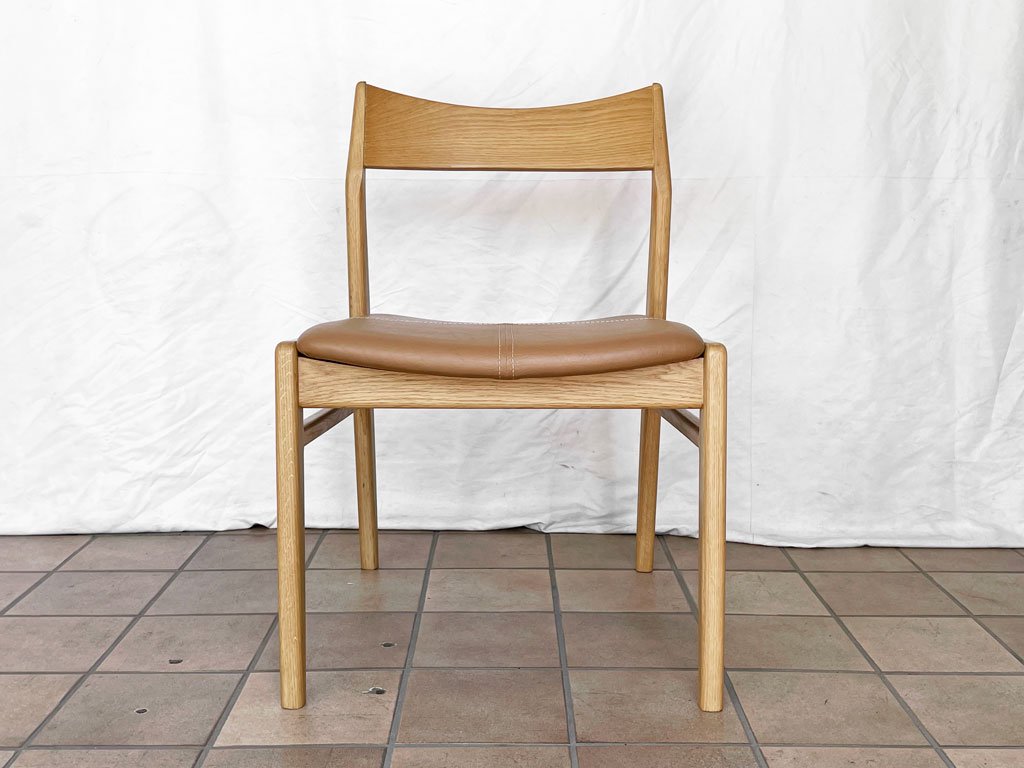 ノーウェアライクホーム NOWHERE LIKE HOME オーウェン OWEN ダイニングチェア Dining Chair オーク材 PVCレザー 参考定価￥39,600- A ◇