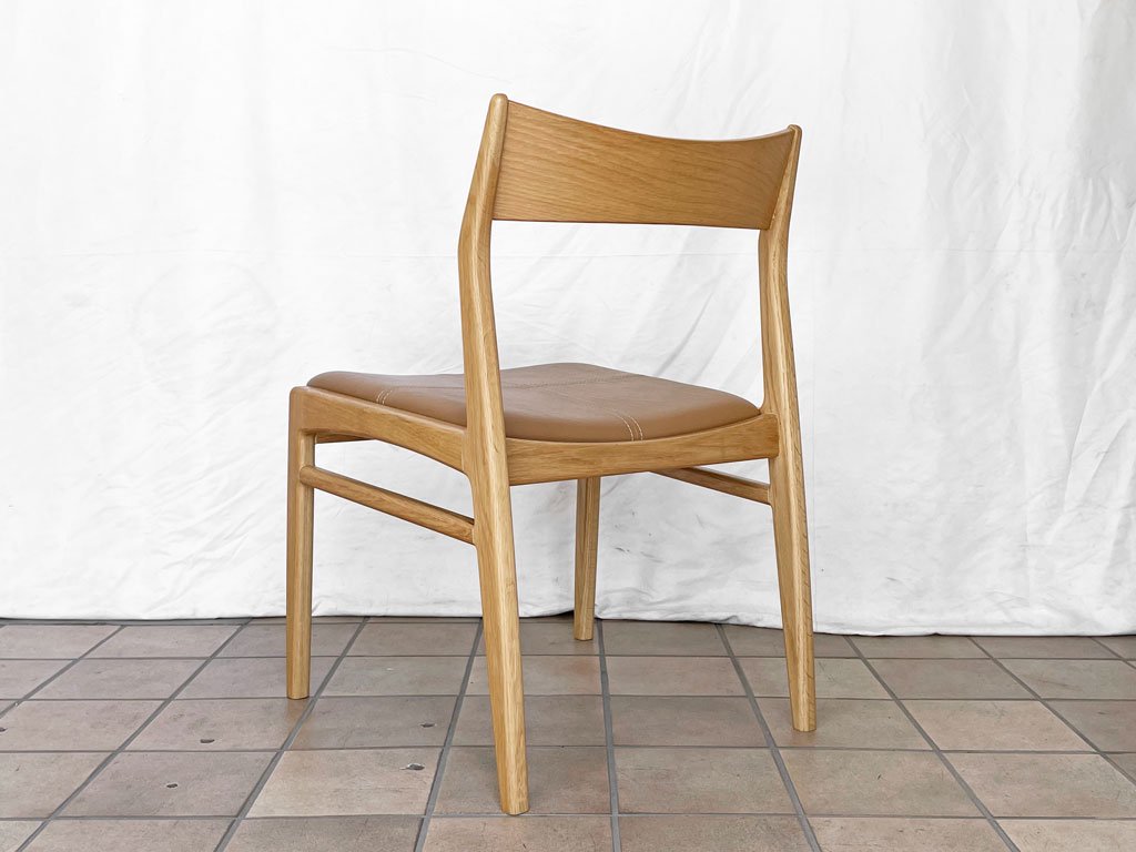 ノーウェアライクホーム NOWHERE LIKE HOME オーウェン OWEN ダイニングチェア Dining Chair オーク材 PVCレザー 参考定価￥39,600- A ◇