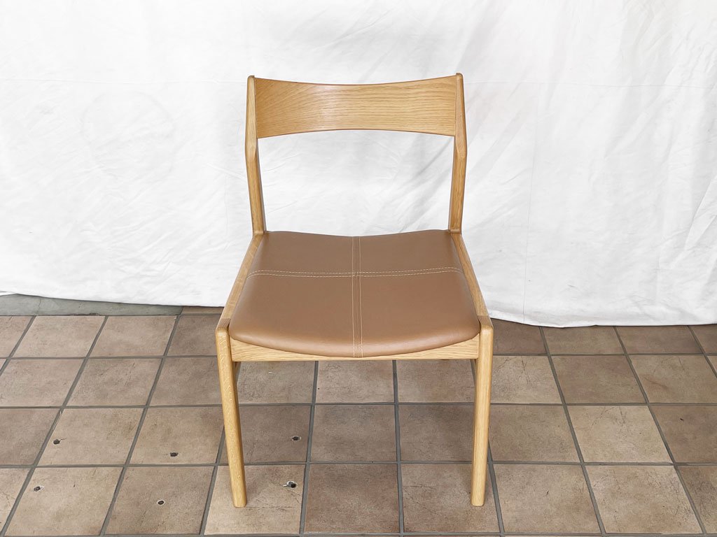 ノーウェアライクホーム NOWHERE LIKE HOME オーウェン OWEN ダイニングチェア Dining Chair オーク材 PVCレザー 参考定価￥39,600- A ◇