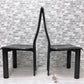 イカミ YCAMI レジアチェア Regia Chair ダイニングチェア 総本革 レザー張り 2脚セット ブラック アントネッロ・モスカ Antonello Mosca イタリアモダン ●
