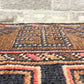 ビンテージ Vintage トライバルラグ バルーチ Bharuch ラグ 絨毯 レッド×ネイビー系 イラン アフガニスタン 手織り 幾何学 140×83cm  ●