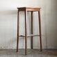 ジャパンビンテージ Japan Vintage オーク材 デコラトップ ハイテーブル サイドテーブル フラワースタンド H99cm ■