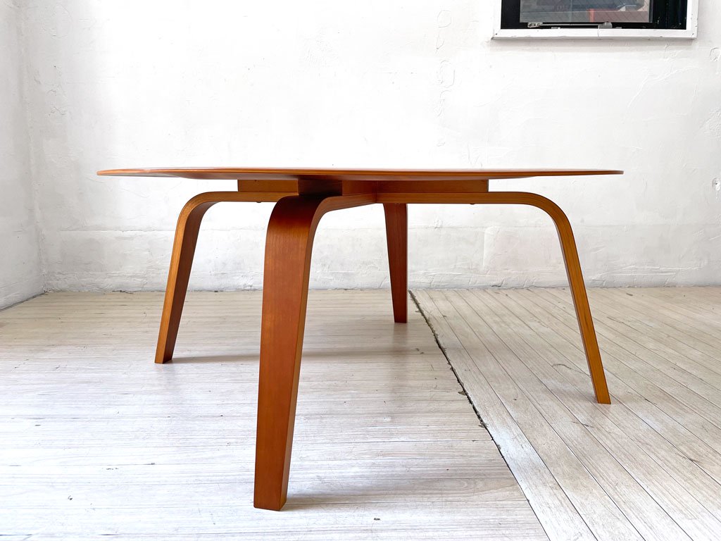 ハーマンミラー Herman Miller イームズ プライウッド コーヒーテーブル ウッドレッグ CTW Eames plywood coffee table チェリー材 イームズ 廃番希少 ★