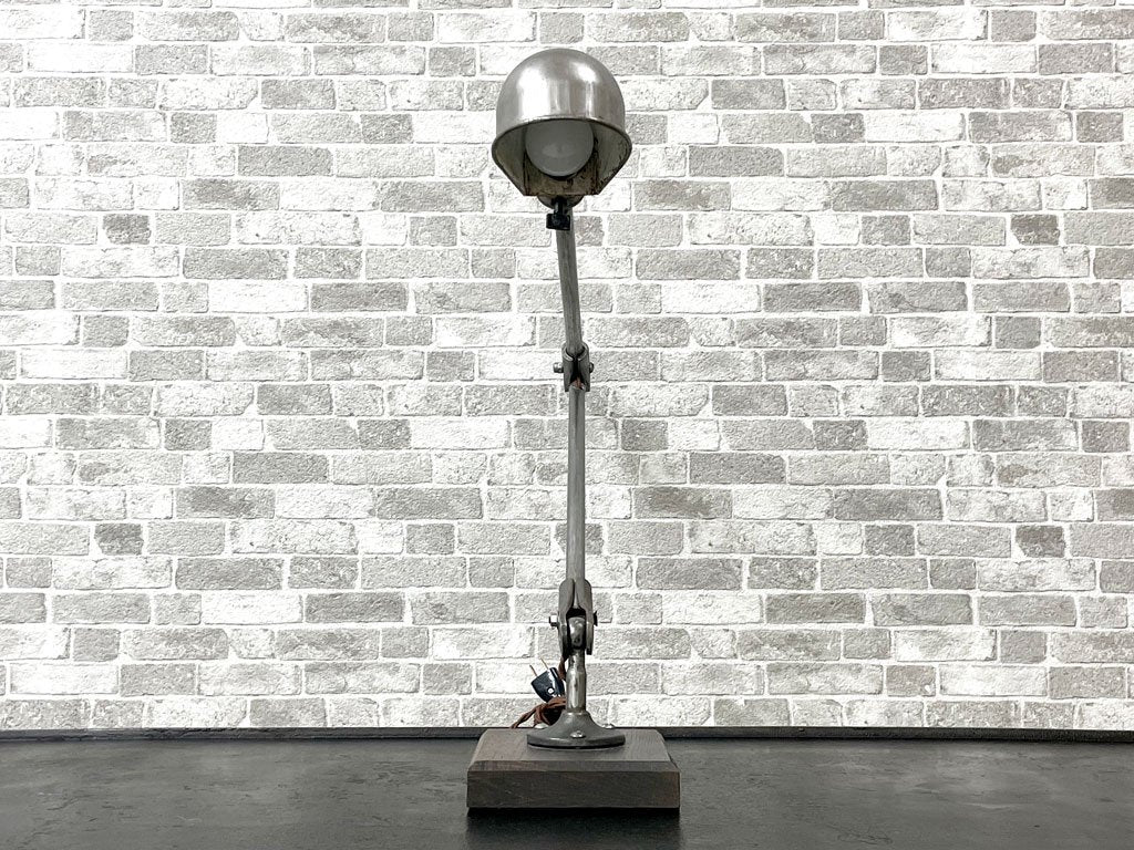 コード c:hord フランスビンテージ テーブルランプ Table Lamp デスクランプ アイアン オーク材 リメイク インダストリアル 参考価格￥78,000- ●