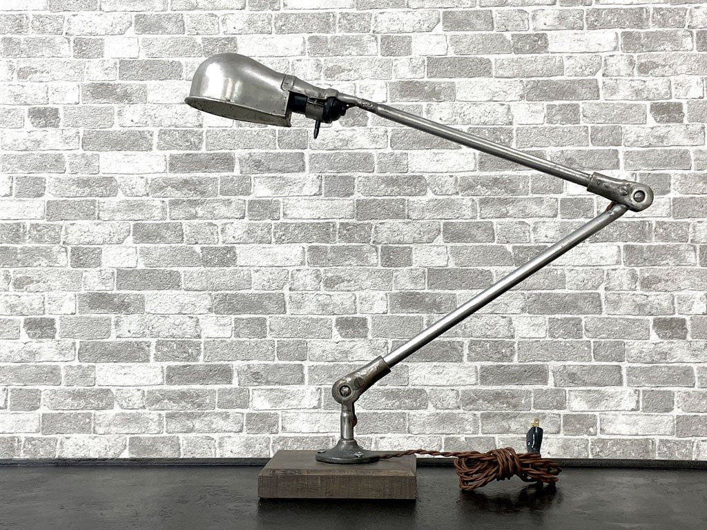 コード c:hord フランスビンテージ テーブルランプ Table Lamp デスクランプ アイアン オーク材 リメイク インダストリアル 参考価格￥78,000- ●