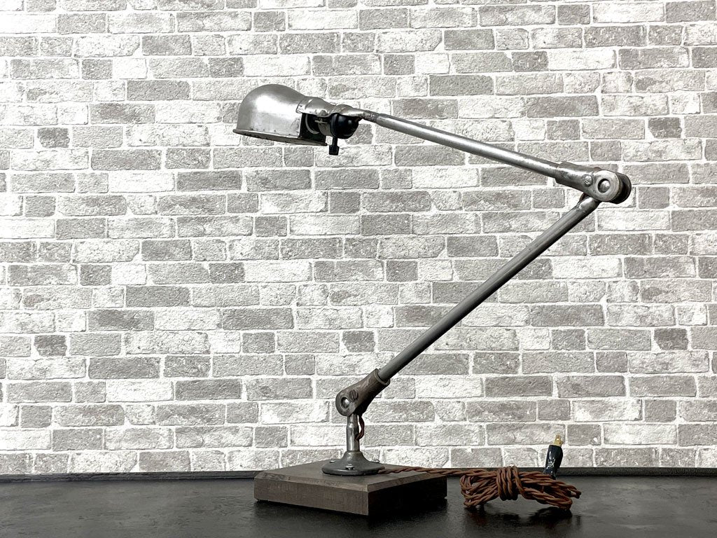 コード c:hord フランスビンテージ テーブルランプ Table Lamp デスクランプ アイアン オーク材 リメイク インダストリアル 参考価格￥78,000- ●