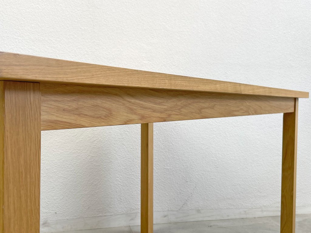 無印良品 MUJI オーク材 無垢集成材 ダイニングテーブル Dining シンプル ナチュラル 幅140cm 廃盤 〓