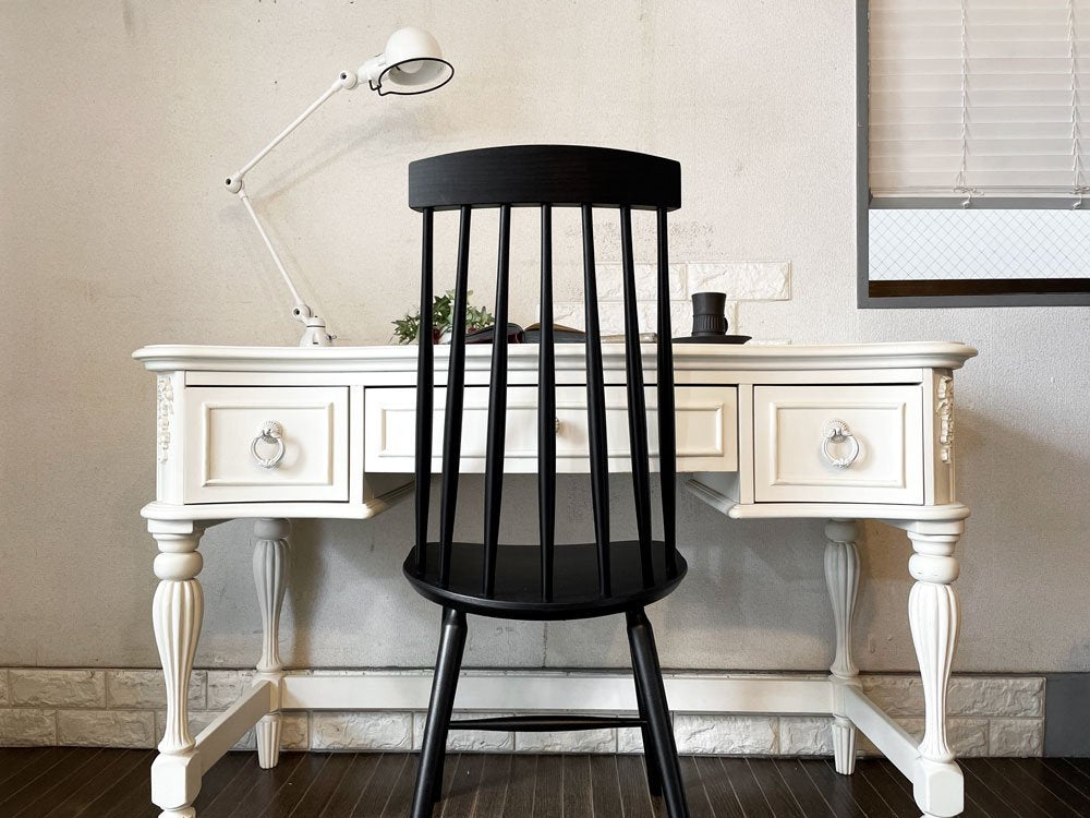 フレンチカントリースタイル French Country Style コンソールデスク 3ドロワー W122cm ホワイトペイント シャビーシック ◎