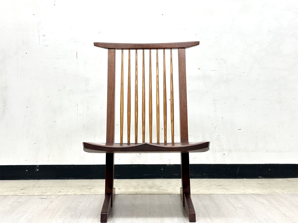 桜製作所 sakurashop CN110 コノイドラウンジ CONOID LOUNGE ウォールナット無垢材 ジョージ・ナカシマ George Nakashima 焼印有 B ●