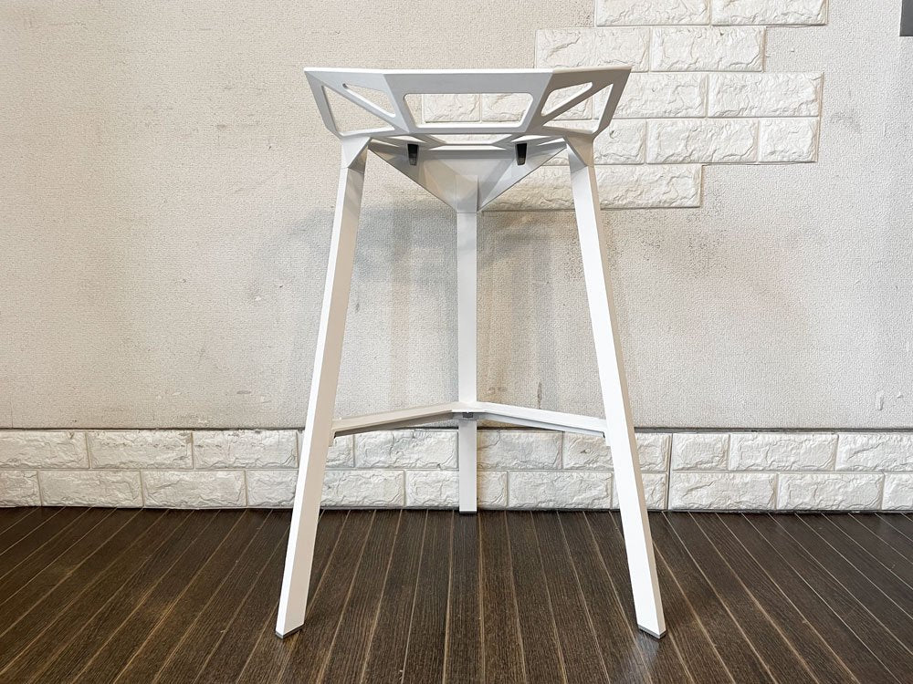 マジス MAGIS スツールワン STOOL_ONE カウンターチェア ハイスツール ホワイト 座面高67cm スタッキング コンスタンチン・グルチッチ イタリア 定価￥91,300- ◎