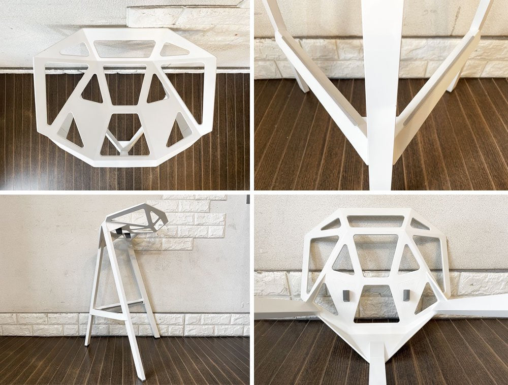 マジス MAGIS スツールワン STOOL_ONE カウンターチェア ハイスツール ホワイト 座面高67cm スタッキング コンスタンチン・グルチッチ イタリア 定価￥91,300- ◎