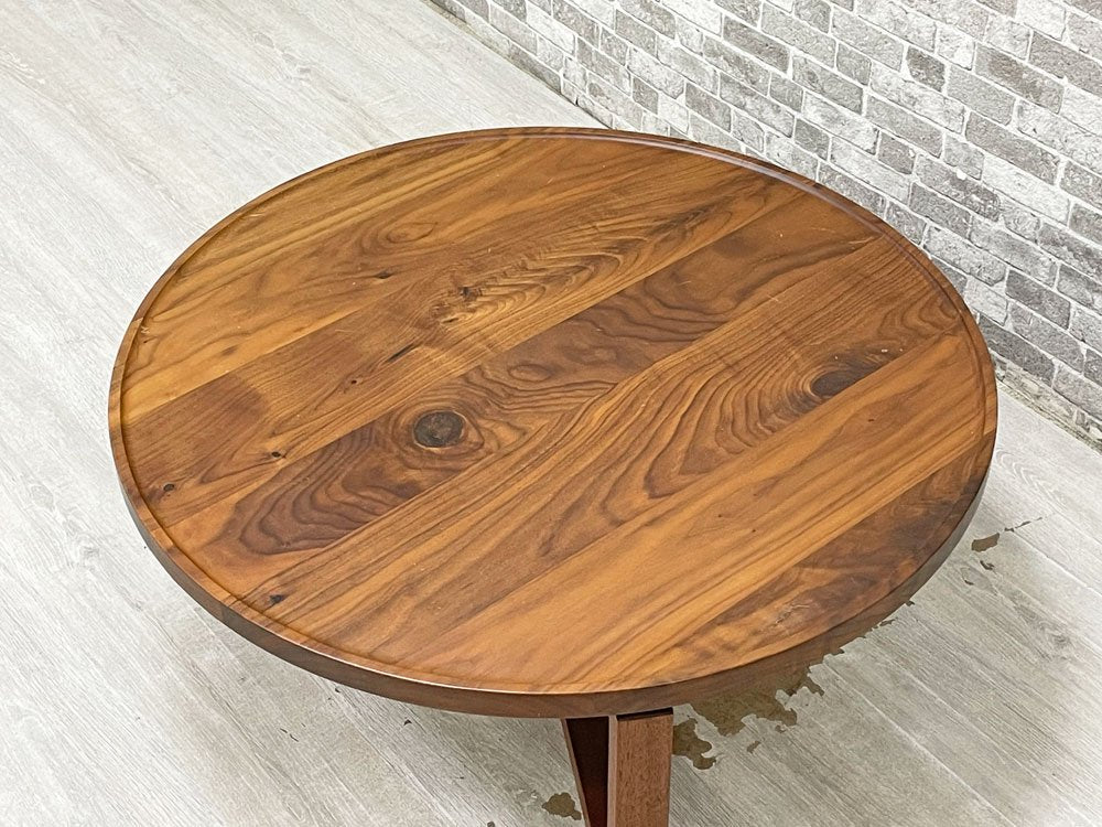 ヒラシマ HIRASHIMA スパーゴ サークルテーブル 70 SPAGO circle table リビングテーブル ローテーブル ウォールナット材 森 宣雄 定価￥102,300- ●