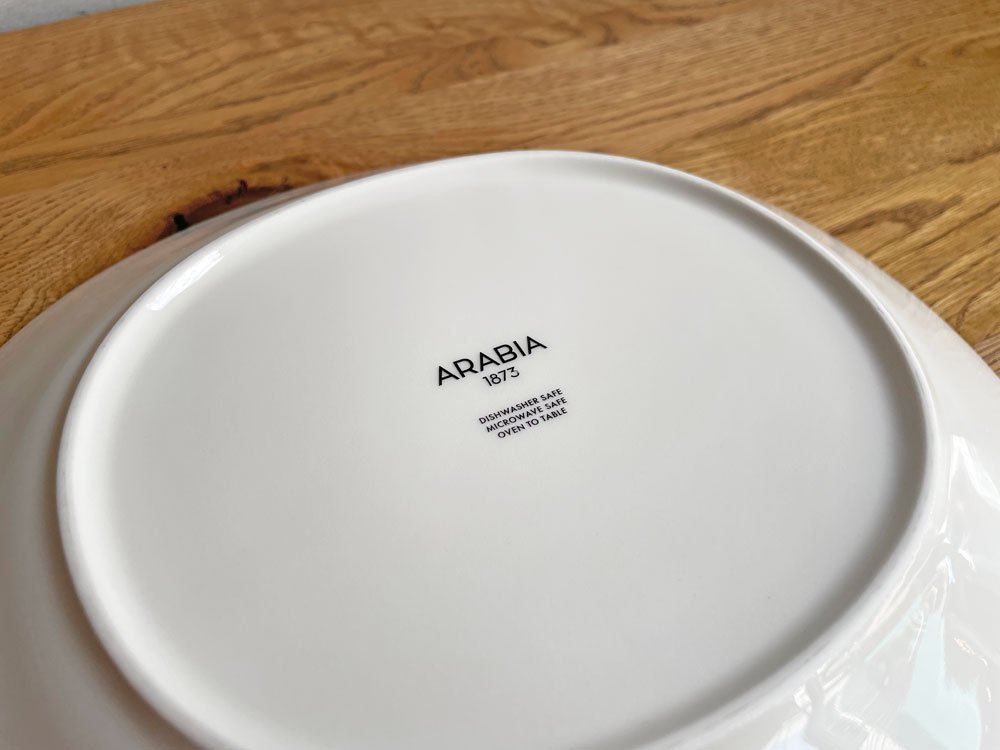 アラビア ARABIA エエヴァ EEVA オーバルプレート 25cm ホワイト スコープ scope 復刻品 北欧食器 D ♪