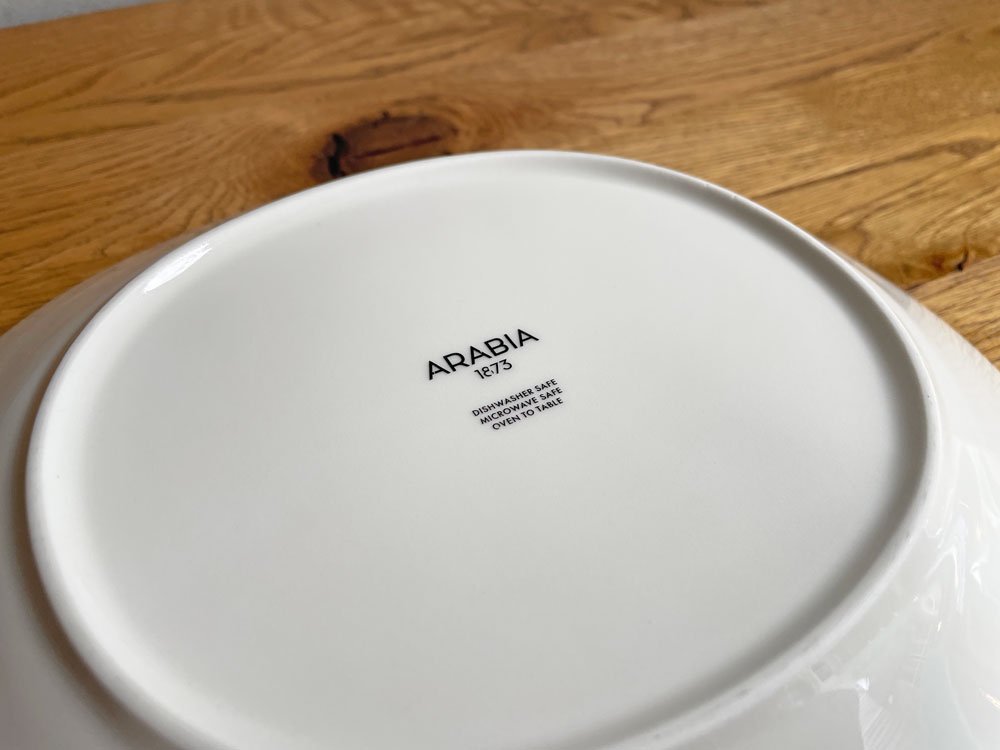 アラビア ARABIA エエヴァ EEVA オーバルプレート 25cm ホワイト スコープ scope 復刻品 北欧食器 B ♪