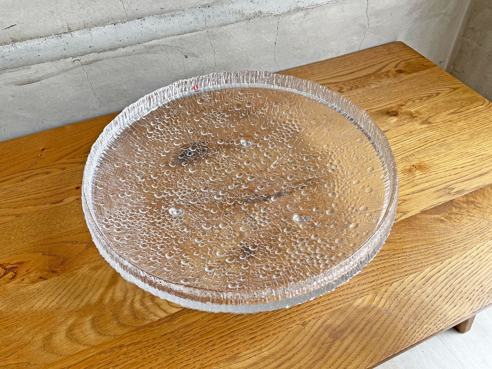 イッタラ iittala ウルティマツーレ Ultima thule サービングプラター ボウル クリア 37cm タピオ・ヴィルカラ Tapio Wirkkala フィンランド 北欧食器 ♪