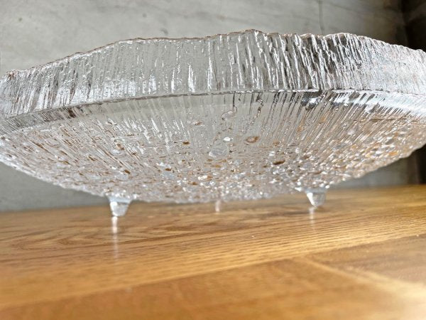 イッタラ iittala ウルティマツーレ Ultima thule サービングプラター ボウル クリア 37cm タピオ・ヴィルカラ Tapio Wirkkala フィンランド 北欧食器 ♪