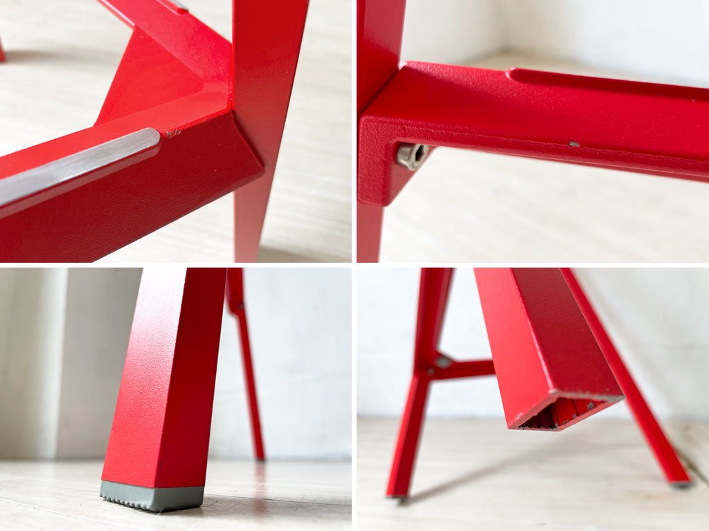 マジス MAGIS スツールワン STOOL_ONE カウンターチェア ハイスツール レッド 座面高67cm スタッキング コンスタンチン・グルチッチ イタリア 定価￥91,300- ★