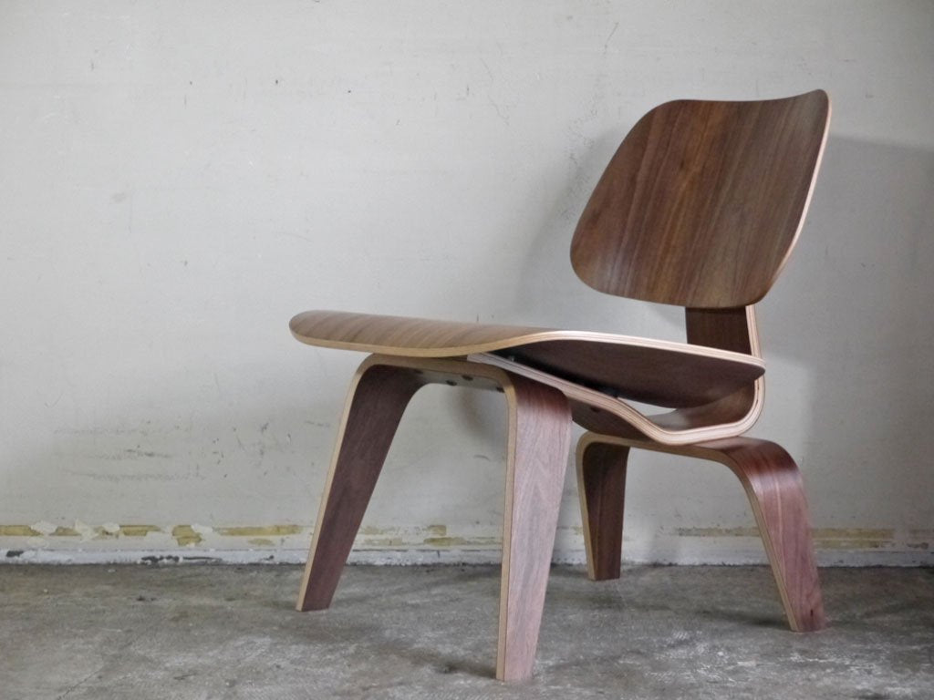 ハーマンミラー Herman Miller LCW ラウンジチェア ウッドレッグ Molded Plywood Lounge Chair ウォールナット C&Rイームズ ミッドセンチュリー 美品 ■