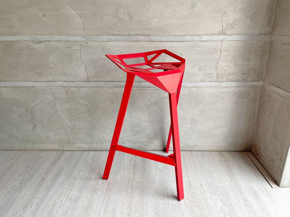 マジス MAGIS スツールワン STOOL_ONE カウンターチェア コンスタンティン・グルチッチ イタリア家具 レッド ♪