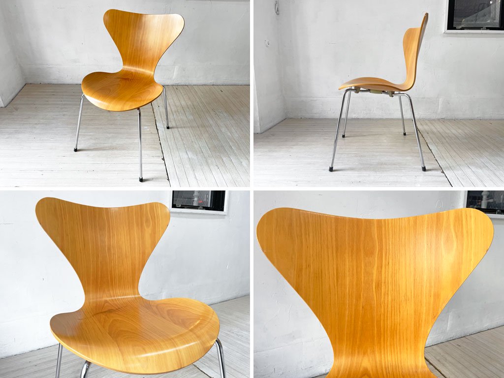 フリッツハンセン Fritz Hansen セブンチェア Seven Chair アルネヤコブセン Arne Jacobsen ナチュラル ビーチ材 北欧家具 B ★